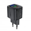 Сетевое зарядное устройство 35W Acefast A116 GaN (USB-A+USB-C) с цифровым дисплеем Black