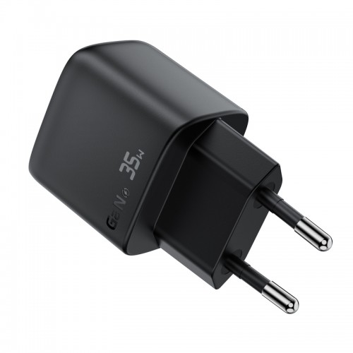 Сетевое зарядное устройство 35W Acefast A116 GaN (USB-A+USB-C) с цифровым дисплеем Black