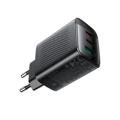 Сетевое зарядное устройство 67W Acefast A108 GaN (2*USB-C+USB-A) Black