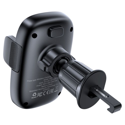 Автодержатель для телефона с беспроводной зарядкой Acefast D48 press type for air vent Black