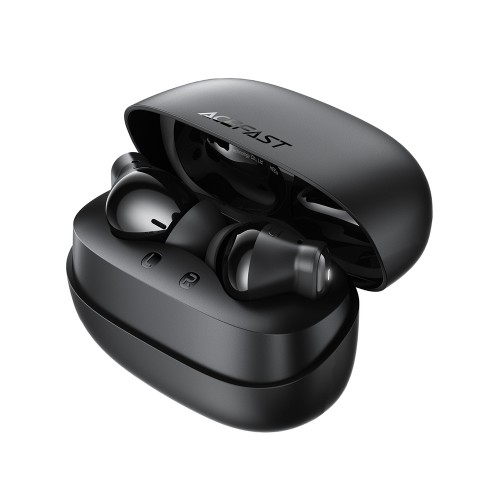 Бездротові Bluetooth навушники TWS Acefast W8 AI translation, ANC+ENC, IPX4, Black
