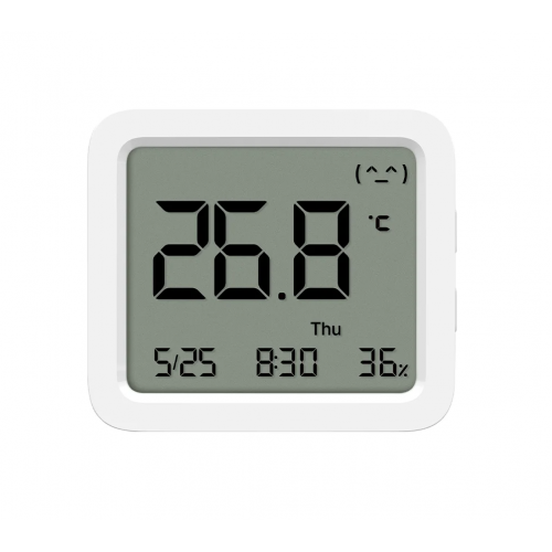 Термогигрометр, температура, влажность, часы Xiaomi Mi Temperature and Humidity Monitor 3