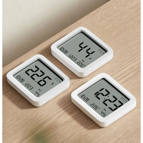 Термогигрометр, температура, влажность, часы Xiaomi Mi Temperature and Humidity Monitor 3