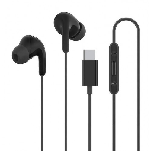 Проводные вакуумные наушники с микрофоном Xiaomi Type-C Earphones Black