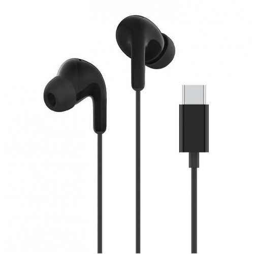 Проводные вакуумные наушники с микрофоном Xiaomi Type-C Earphones Black