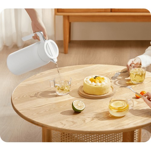 Нержавеющий термос-чайник Xiaomi Insulated Kettle 1.8L White