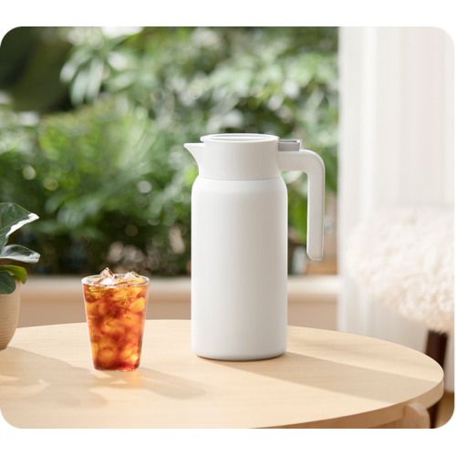 Нержавеющий термос-чайник Xiaomi Insulated Kettle 1.8L White