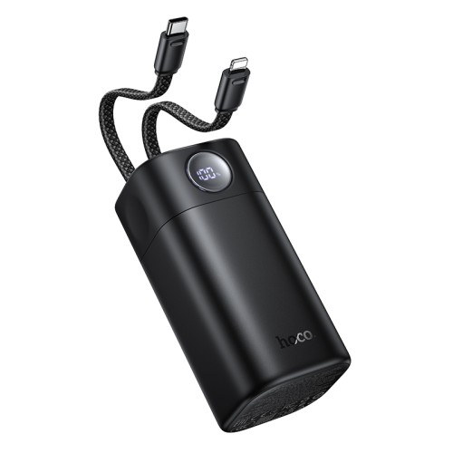 Повербанк для ноутбука 65W Hoco Q59 Chispeante 20000mAh з двома кабелями Type-C/Lightning black