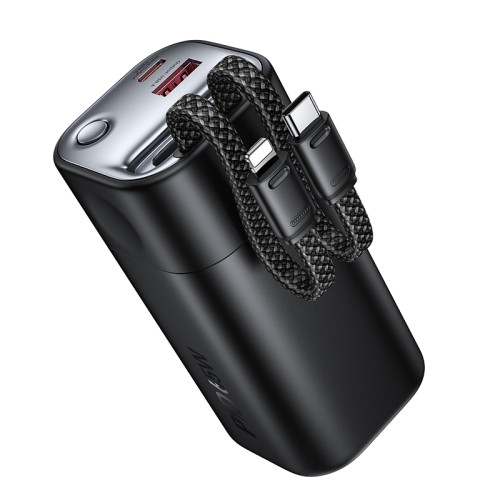 Повербанк для ноутбука 65W Hoco Q59 Chispeante 20000mAh з двома кабелями Type-C/Lightning black