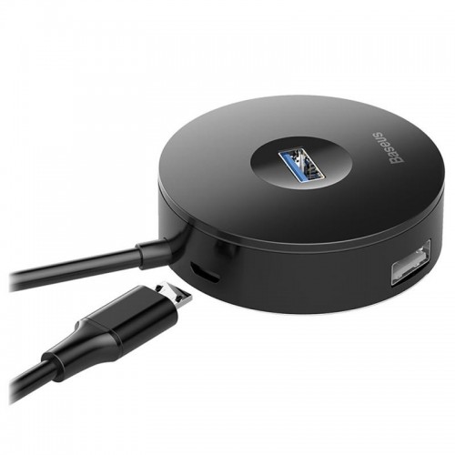 Переходник HUB Baseus Round Box USB to USB 3.0 + 3USB 2.0 (CAHUB-F)