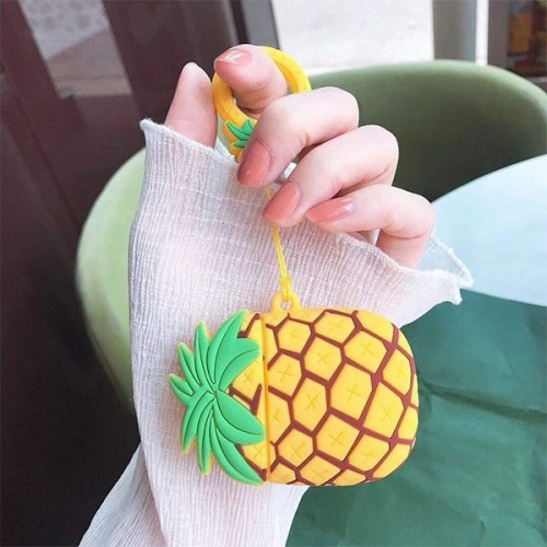 Силиконовый футляр Smile Fruits series для наушников AirPods 1/2 + кольцо