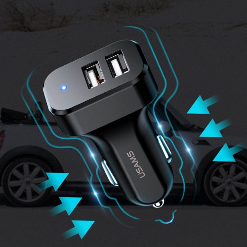 АЗУ Usams C13 2.1A Dual USB + U35 Micro USB cable (1m)