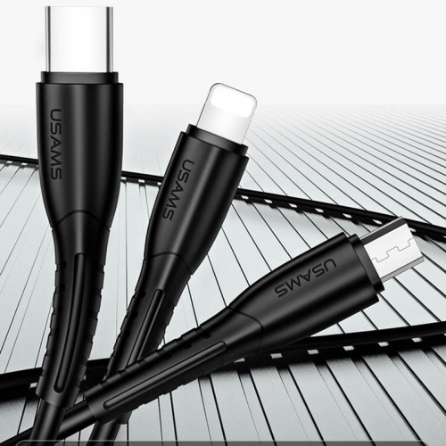 Дата кабель Usams US-SJ367 U35 3in1 USB to Combo 2A (1m)
