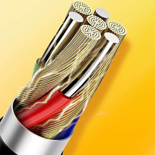 Дата кабель Usams US-SJ367 U35 3in1 USB to Combo 2A (1m)