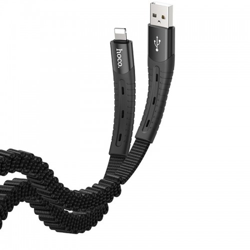 Дата кабель Hoco U78 "Cotton treasure elastic" lightning (1.2М)