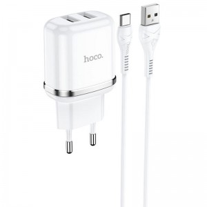 СЗУ Hoco N4 (2USB/2.4A) + Type-C