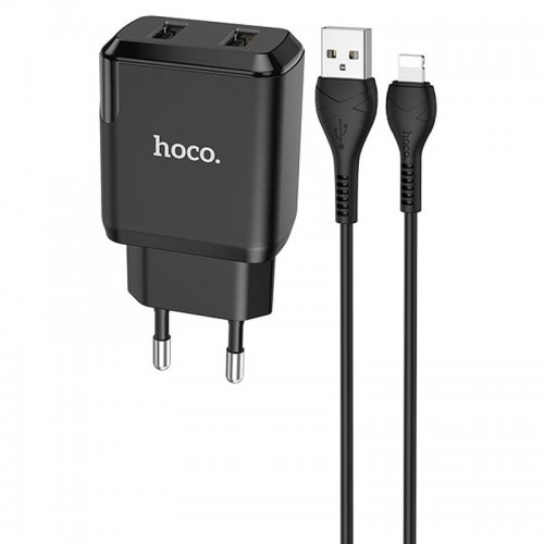 МЗП HOCO N7 (2USB/2,1A) + USB - Lightning