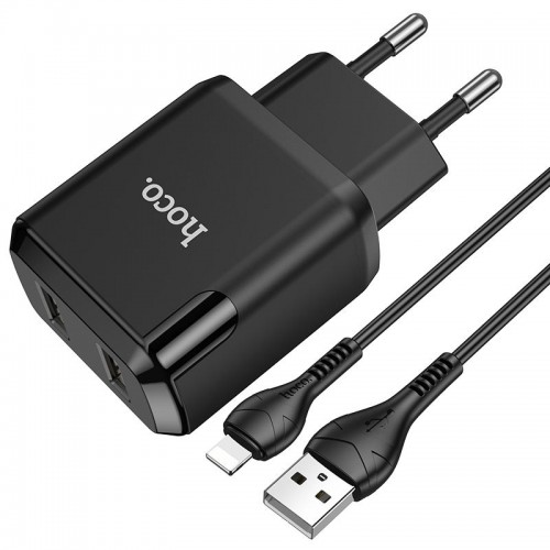 МЗП HOCO N7 (2USB/2,1A) + USB - Lightning