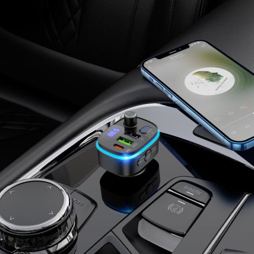 АЗУ FM модулятор HOCO E62 PD20W+QC3.0
