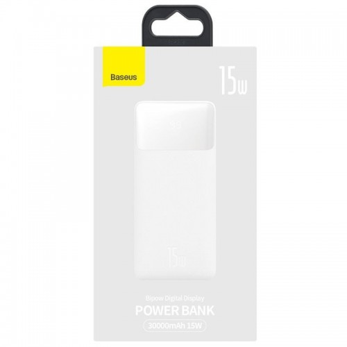 Baseus Bipow Digital Display 15W 30000 mAh (PPDML-K) White
