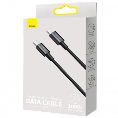 Дата кабель Baseus Superior Series Fast Charging Type-C to Type-C PD 100W (2m) (CATYS-C)