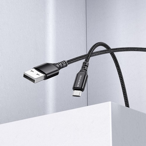 Дата кабель Borofone BX54 Ultra bright USB to MicroUSB (1m)