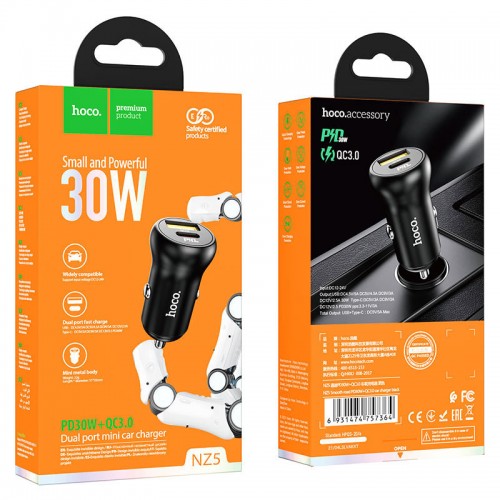 АЗУ Hoco NZ5 Smooth road PD30W + QC3.0