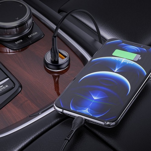 АЗУ Hoco NZ5 Smooth road PD30W + QC3.0 + Type-C to Lightning