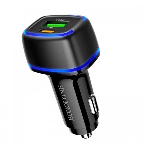 АЗУ Borofone BZ14A PD20W+QC3.0 (1Type-C/1USB/3A) + Type-C to Lightning