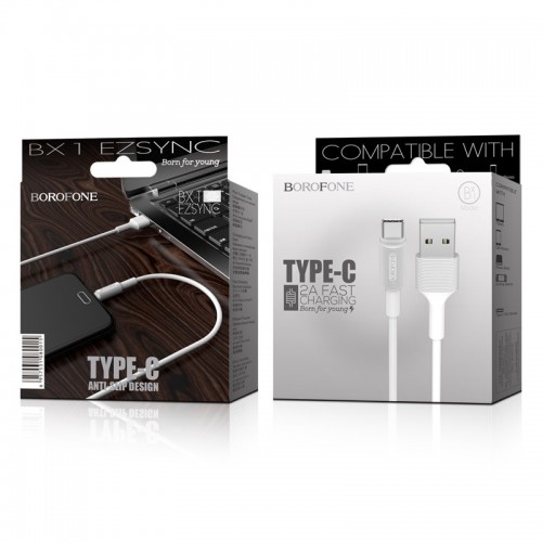 Дата кабель Borofone BX1 EzSync USB to Type-C (1m)