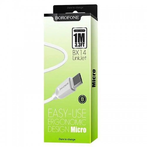 Дата кабель Borofone BX14 USB to MicroUSB (1m)