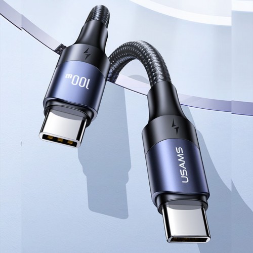 Дата кабель USAMS US-SJ524 U71 Type-C to Type-C PD 100W (1.2m)