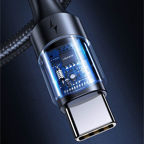 Дата кабель USAMS US-SJ524 U71 Type-C to Type-C PD 100W (1.2m)