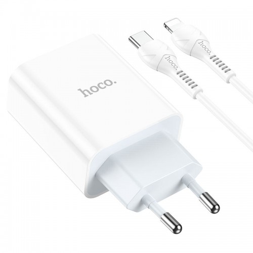 МЗП HOCO C97A PD20W+QC3.0 (1USB/1Type-C/3A) + Type-C to Lightning