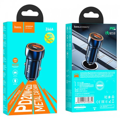 АЗП Hoco Z46A Blue whale PD 20W + QC3.0