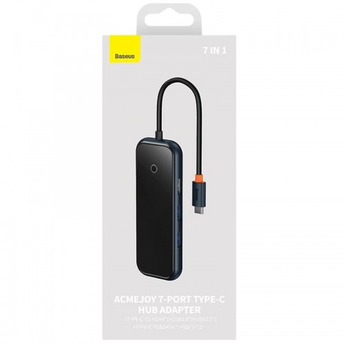 Переходник Baseus Hub AcmeJoy 7-Port Type-C (HDMI*1+USB3.0*2+USB2.0*1+Type-C PD&Data*1+SD/TF) (WKJZ)