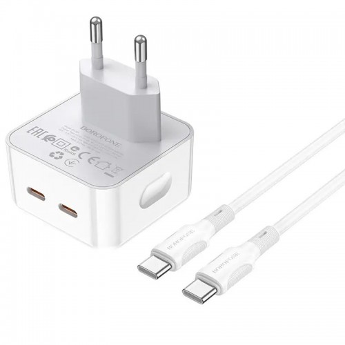 МЗП Borofone BA76A Source PD35W (2Type-C) + Type-C to Type-C