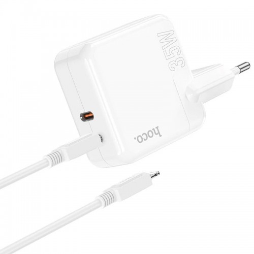 МЗП Hoco C110A PD 35W+QC3.0 (2 Type-C) + Type-C to Lightning