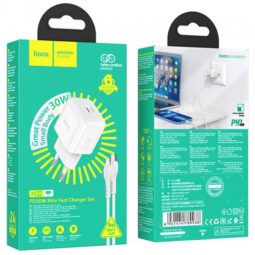 МЗП Hoco N32 Glory PD30W Type-C to Lightning