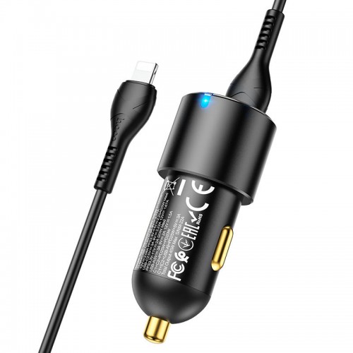 АЗУ Hoco NZ6 PD45W (2Type-C/1USB) + Type-C to Lightning