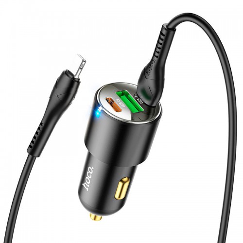 АЗУ Hoco NZ6 PD45W (2Type-C/1USB) + Type-C to Lightning