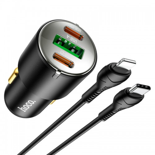 АЗУ Hoco NZ6 PD45W (2Type-C/1USB) + Type-C to Lightning