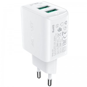 СЗУ Acefast A33 QC18W (USB-A+USB-A) dual port