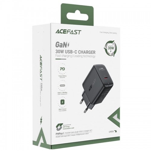 СЗУ Acefast A21 30W GaN single USB-C