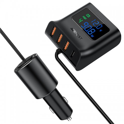 АЗУ Acefast B8 digital display car HUB charger