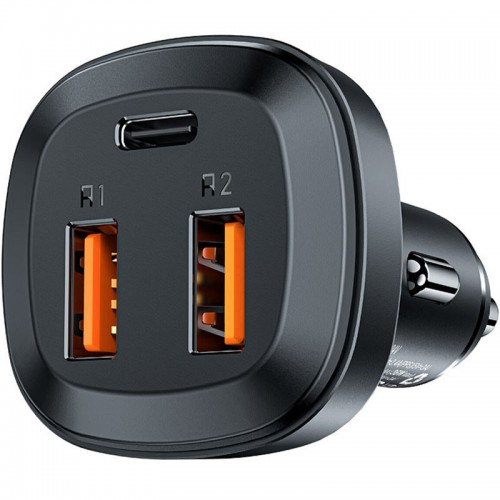 АЗУ Acefast B9 66W (2USB-A+USB-C) three port metal car charger
