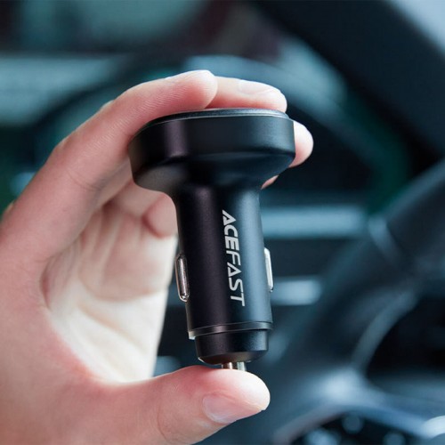 АЗУ Acefast B9 66W (2USB-A+USB-C) three port metal car charger