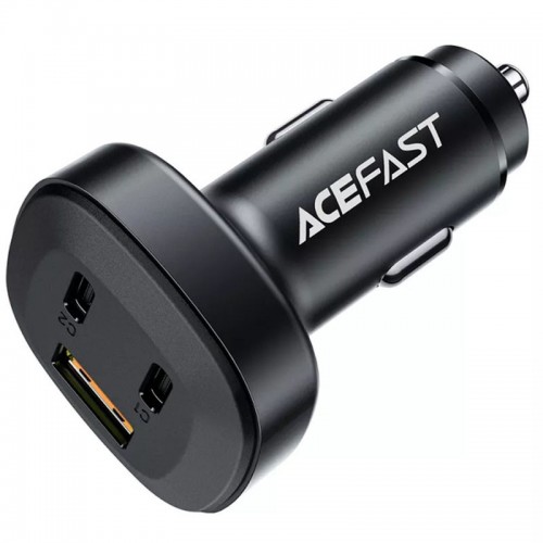 АЗУ Acefast B3 66W(USB-C+USB-C+USB-A) three-port metal car charger