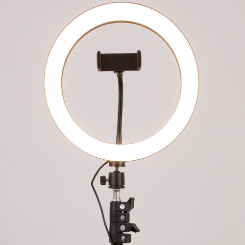 Кольцевая светодиодная LED лампа Flat Ring 10" + tripod 2.1m
