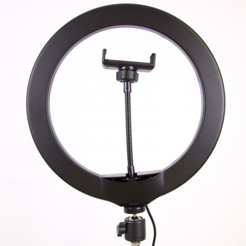Кольцевая светодиодная LED лампа RGB Arc Ring 10" + tripod 2.1m